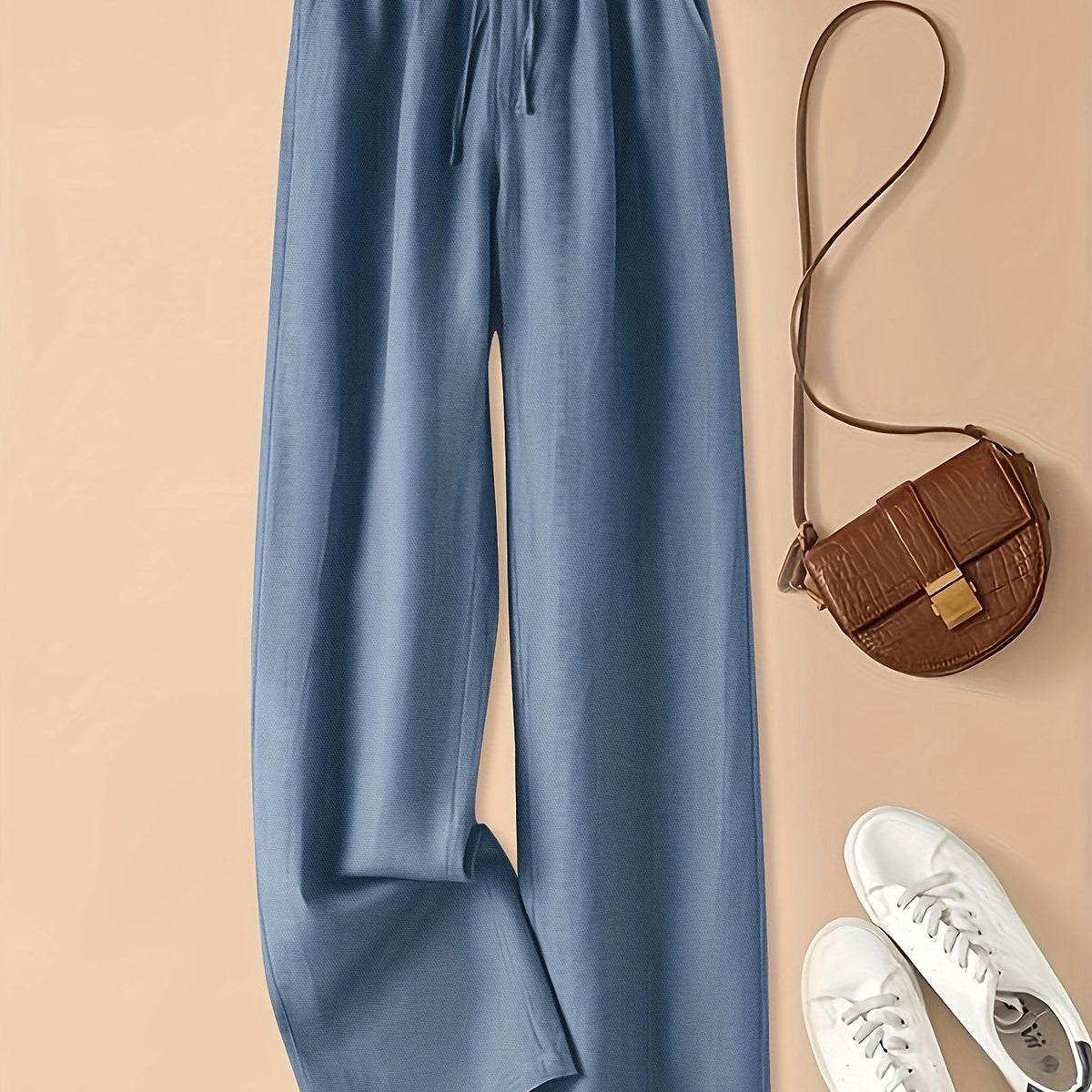 Colette | Pantaloni a Gamba Larga con Coulisse