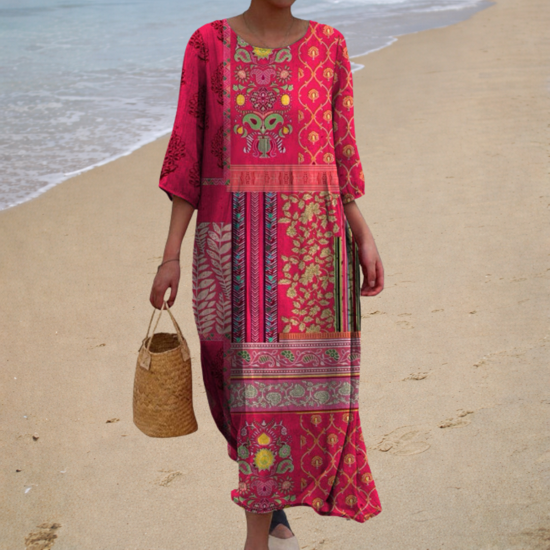 SANTORINI | Abito Maxi Bohemien