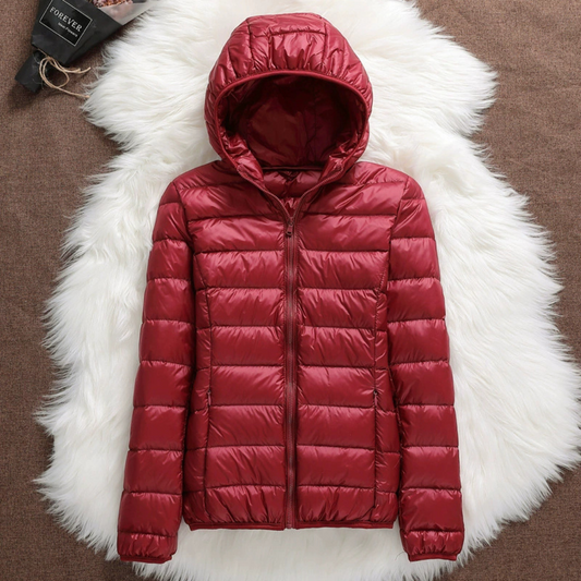 Giacca Padded Metta di Transizione | Rosso Scuro