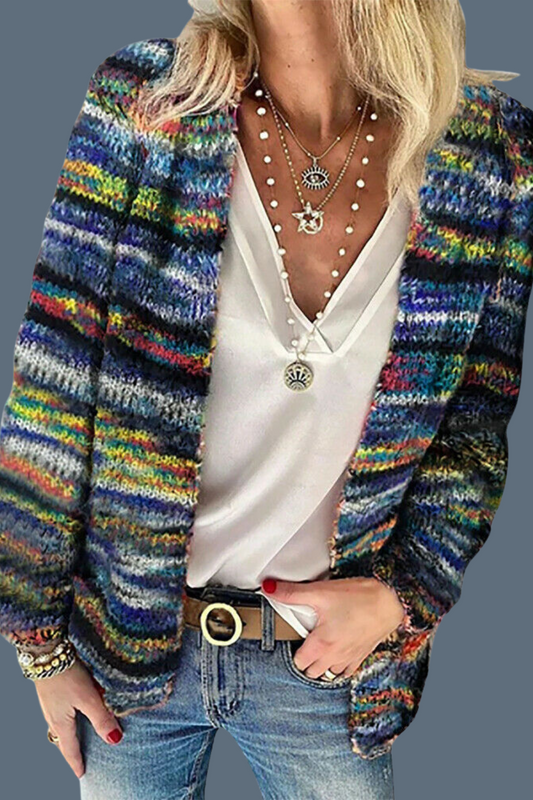 Layla™ - Cardigan Multicolore Super Morbido