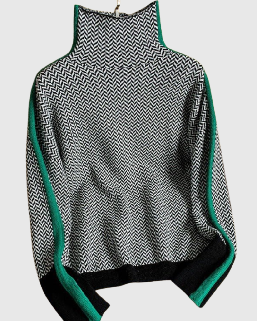 CELIANNE | MAGLIONE ELEGANTE A MANICHE LUNGHE CON COLLO ALTO