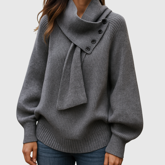 SERAPHINJA | MAGLIONE CON COLLO A SCIALLE CONFORTEVOLE