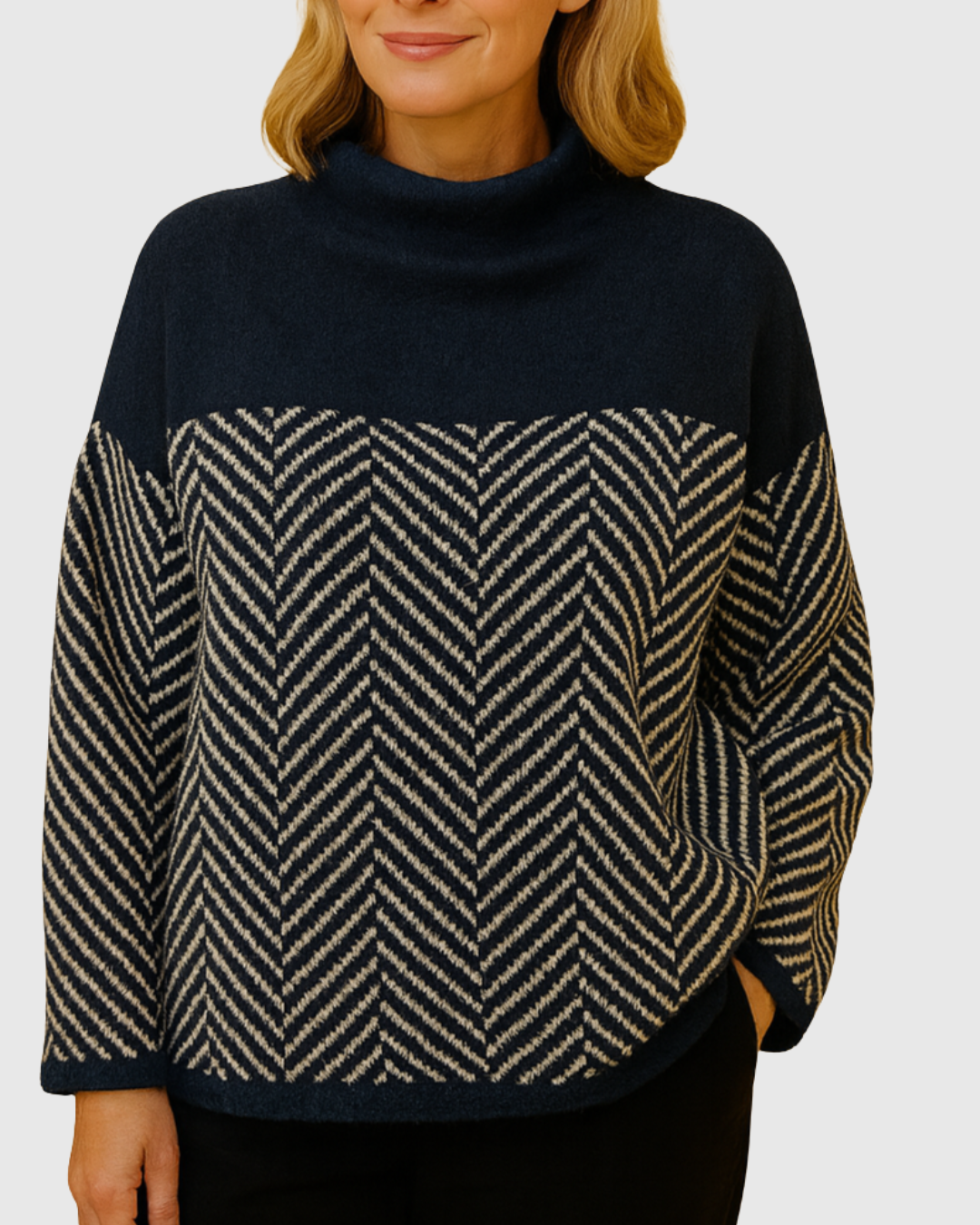 TAMSIN | MAGLIONE A COLLO ALTO IN COTONE