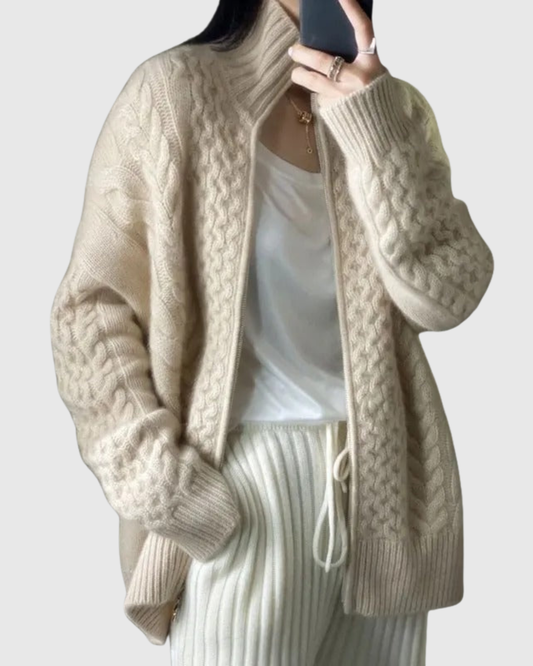 EVARINE | CARDIGAN A TRECCIA