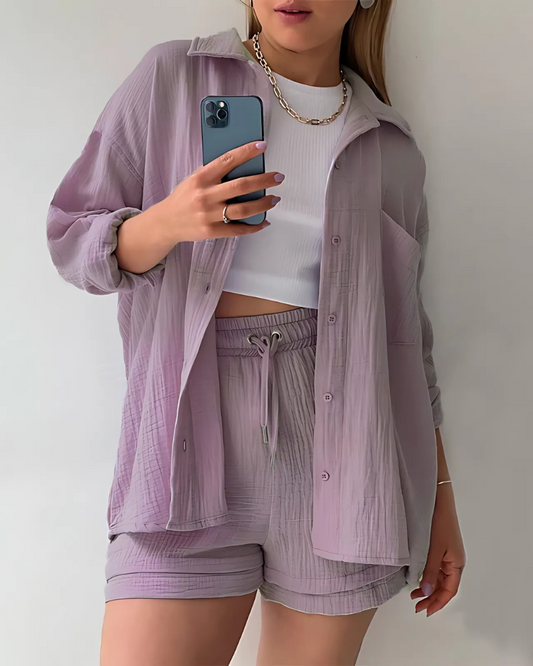 Phoebe | Set di Pantaloni Corti in Cotone