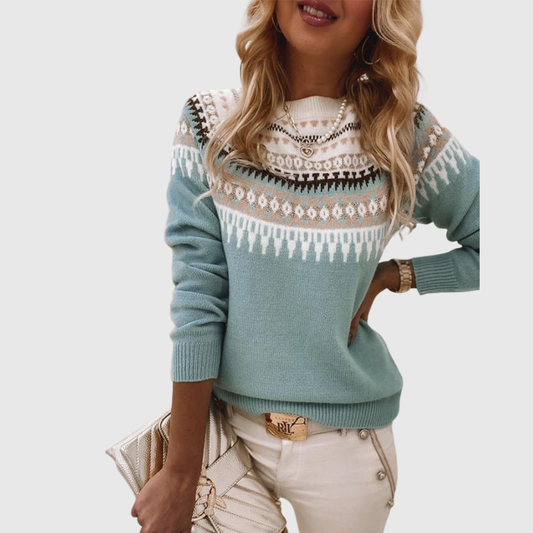 Celeste | Maglione Lavorato a Maglia