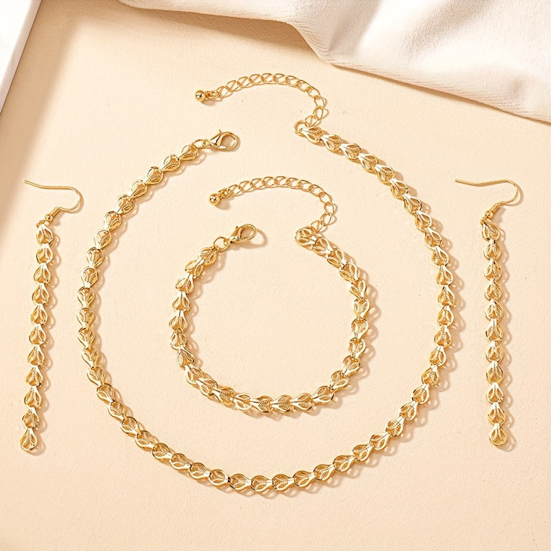 SET DI GIOIELLI ELEGANTE IN 3 PEZZI