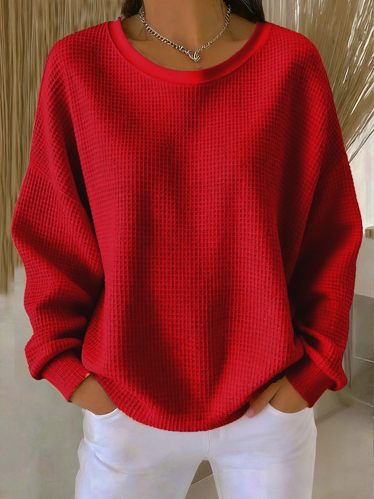 KATE | FELPA IN MAGLIA WAFFLE PER L'INVERNO