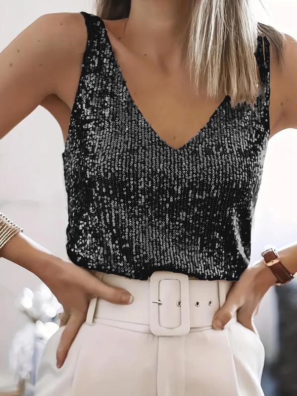 LUCIE | TOP V NECK CON PAILLETTES PER UN LOOK DA SERA
