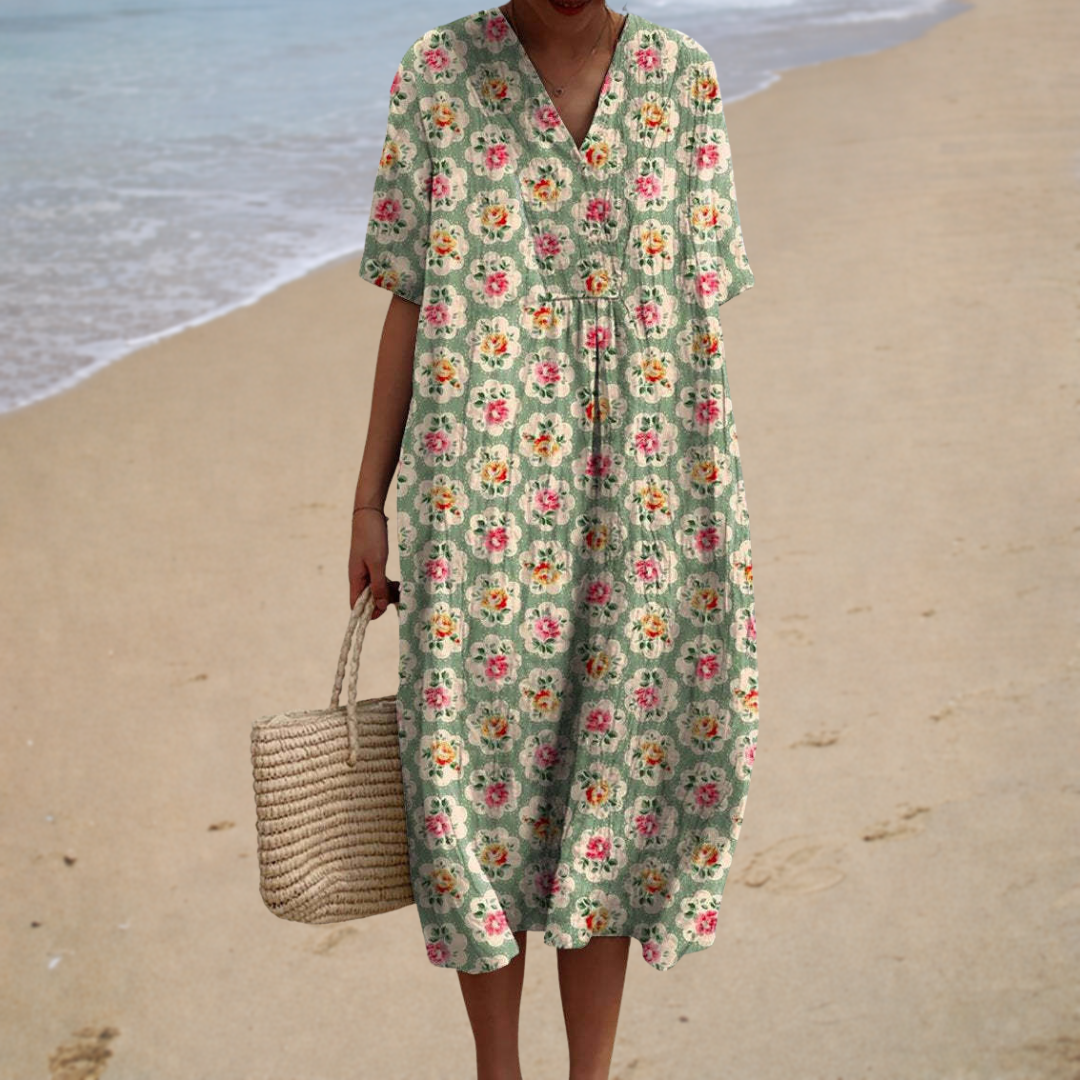 Retro Rose | Abito Midi