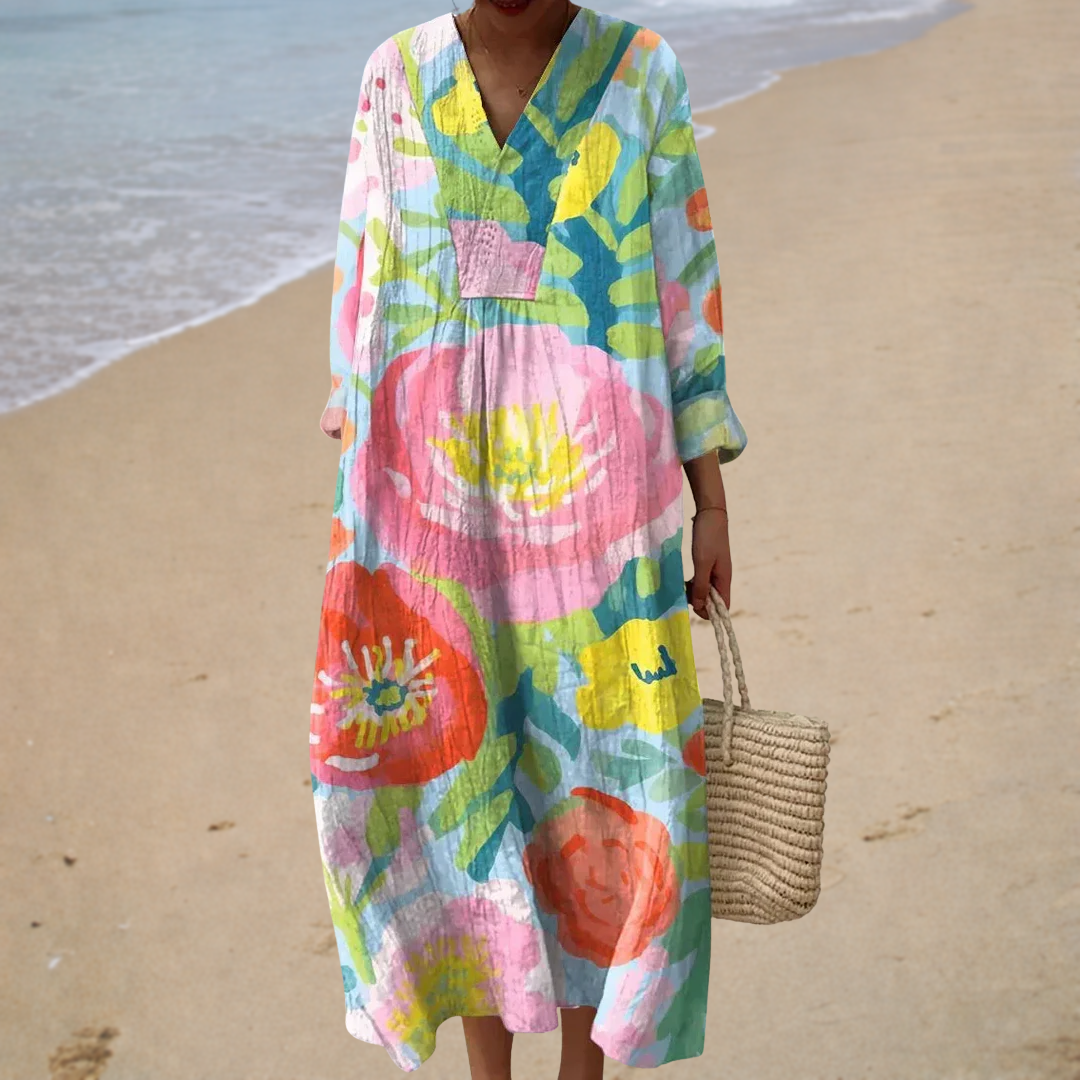 AMALFI | Abito Maxy Floreale Bohemien