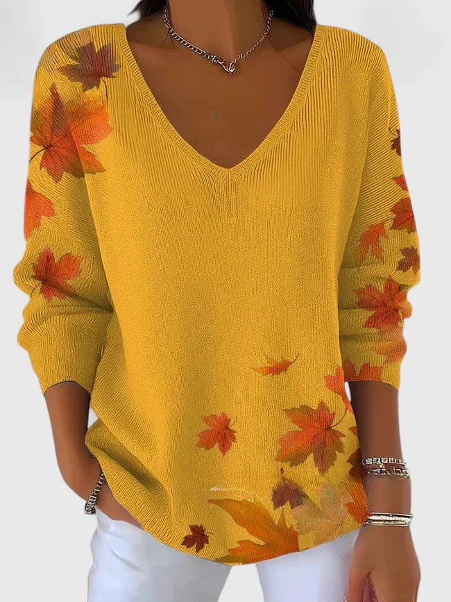 VIANNE | MAGLIONE ELEGANTE CON COLLO A V