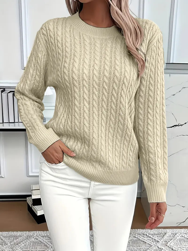 BERNILA | MAGLIONE IN MAGLIA CABLE INVERNALE