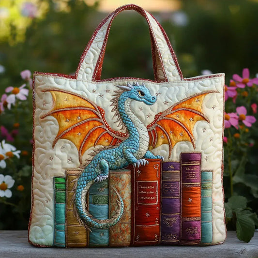 Borsa a Spalla Trapuntata Drago Emeraldo - Custode dei Libri