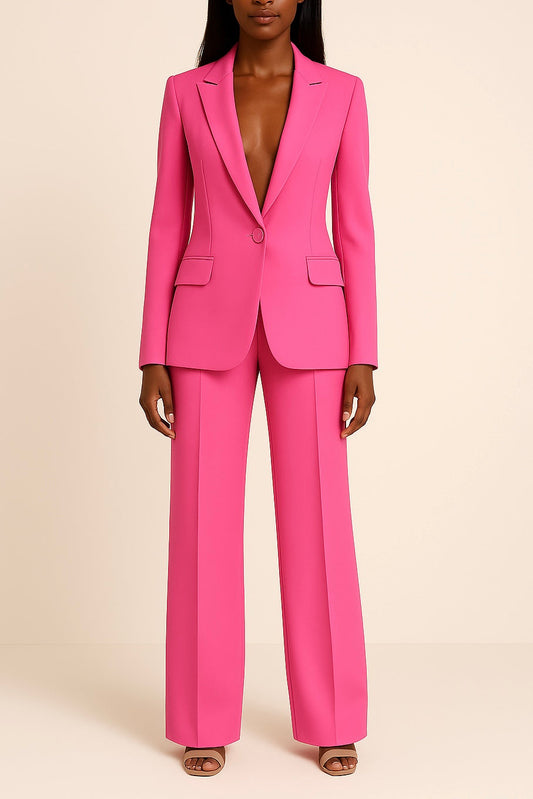 ZOE | SET DI ABITI FORMALI CHIC CON BLAZER LUNGO SU MISURA PER DONNE