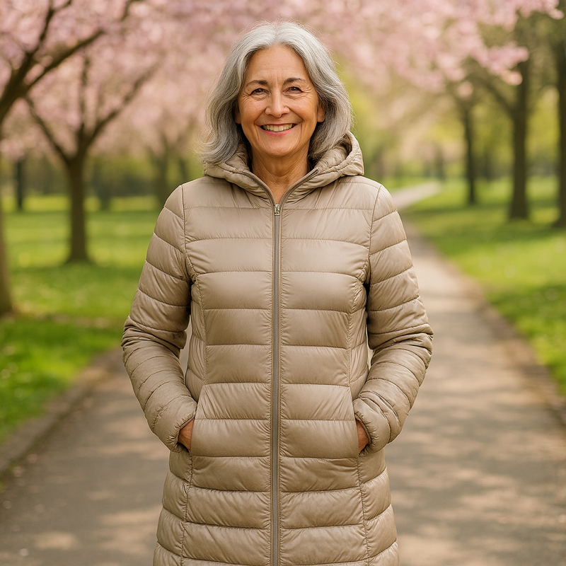 Giacca Padded Long Transitional Helsa | Champagne