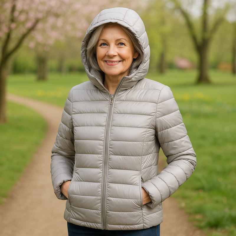 Giacca Padded Metta Trasizionale | Grigio