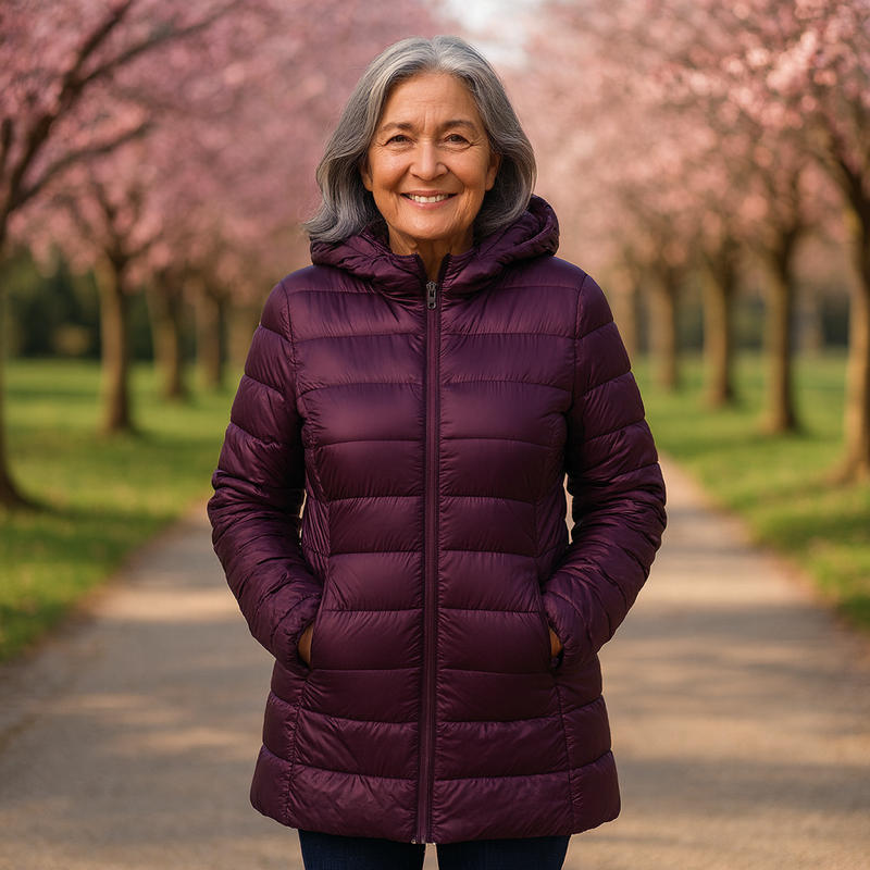 Giacca Padded Long Transitional Helsa | Viola