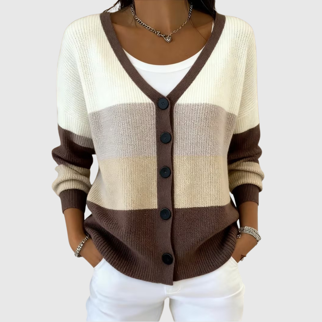 Mathilde | Cardigan a righe chic