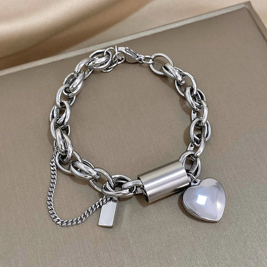 BRACCIALE CUORE D'ORO GROSSO
