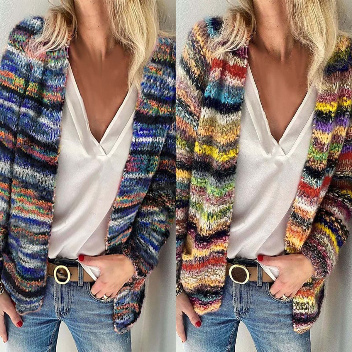 Layla™ - Cardigan Multicolore Super Morbido