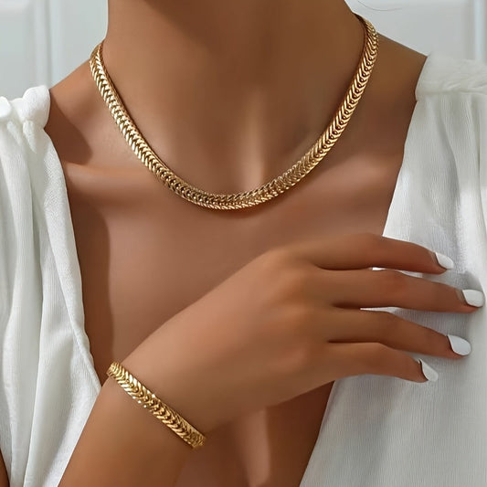 SET COLLANA E BRACCIALE A CODA DI PESCE LUXURY