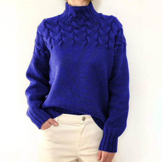 CHARLENE | MAGLIONE CON COLLO ALTO COMODO