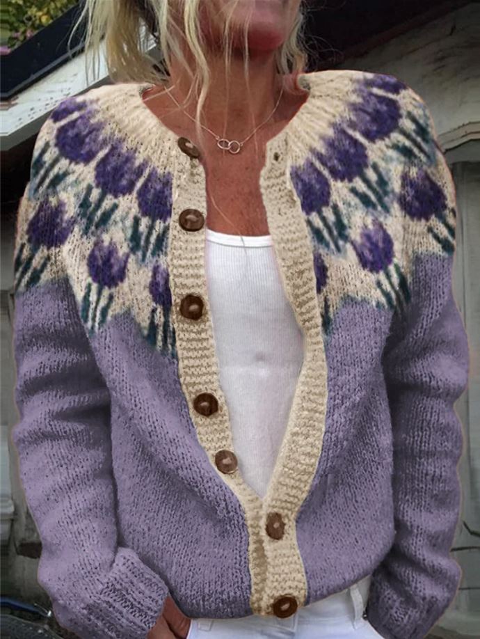 KEIRA | MAGLIONE FLOREALE