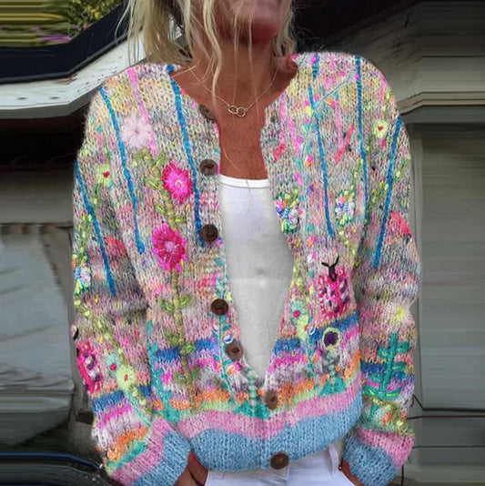 LENA | GILET ELEGANTE CON STAMPA FLOREALE