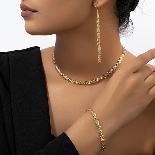 SET DI GIOIELLI ELEGANTE IN 3 PEZZI