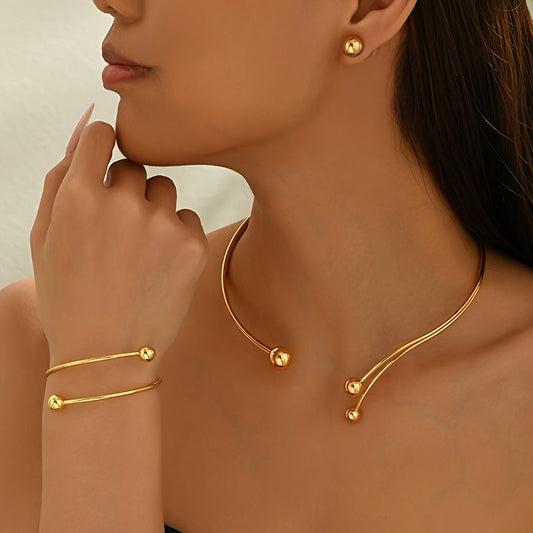 SET DI GIOIELLI GEOMETRICO MODERNO