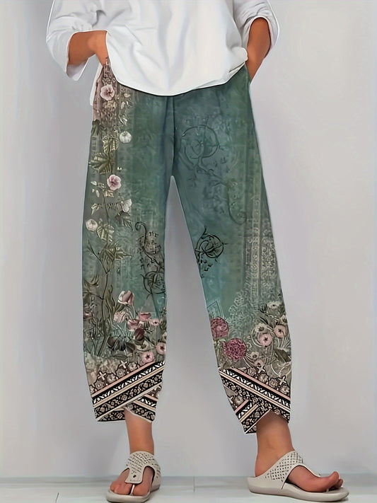 Brielle | Pantaloni a Gamba Larga Botanici