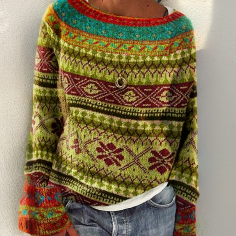 Cara | Elegante Maglione Lavorato a Maglia a Mano
