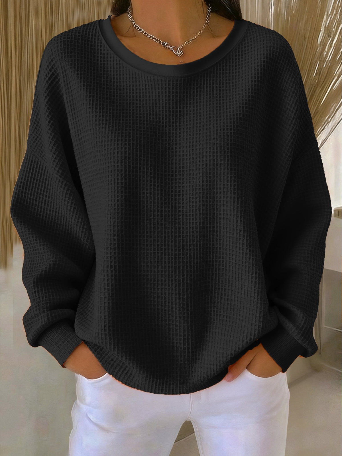 KATE | FELPA IN MAGLIA WAFFLE PER L'INVERNO