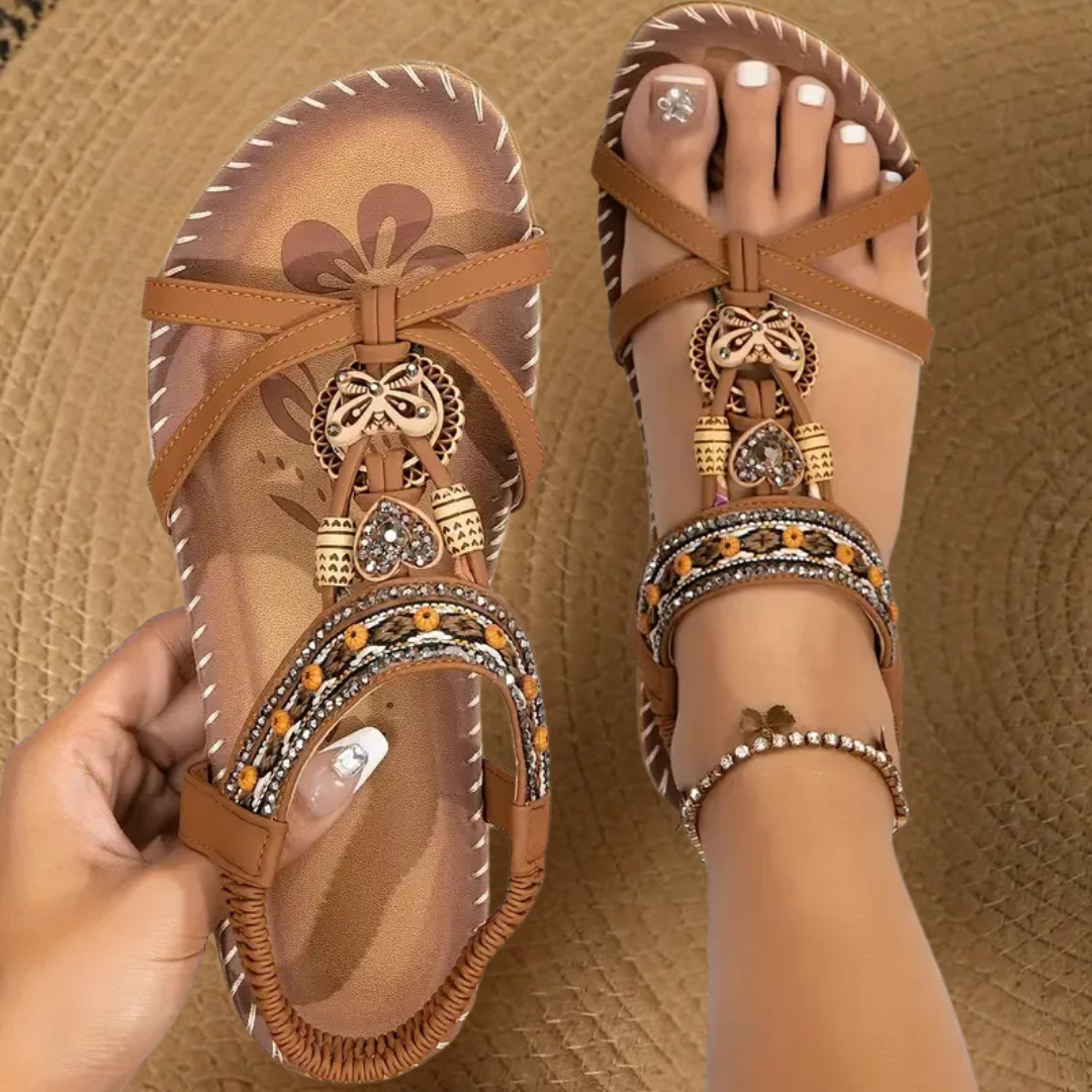 Flora | Sandali in Stile Ibiza che Combinano Comfort ed Eleganza