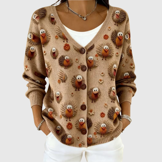 Sidonie | Cardigan Uccelli Eleganti