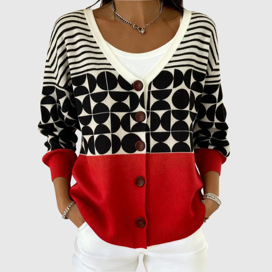 Isabeau | Cardigan Grafico Moderno