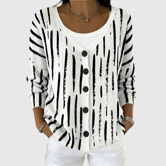 Violette | Cardigan Grafico Elegante