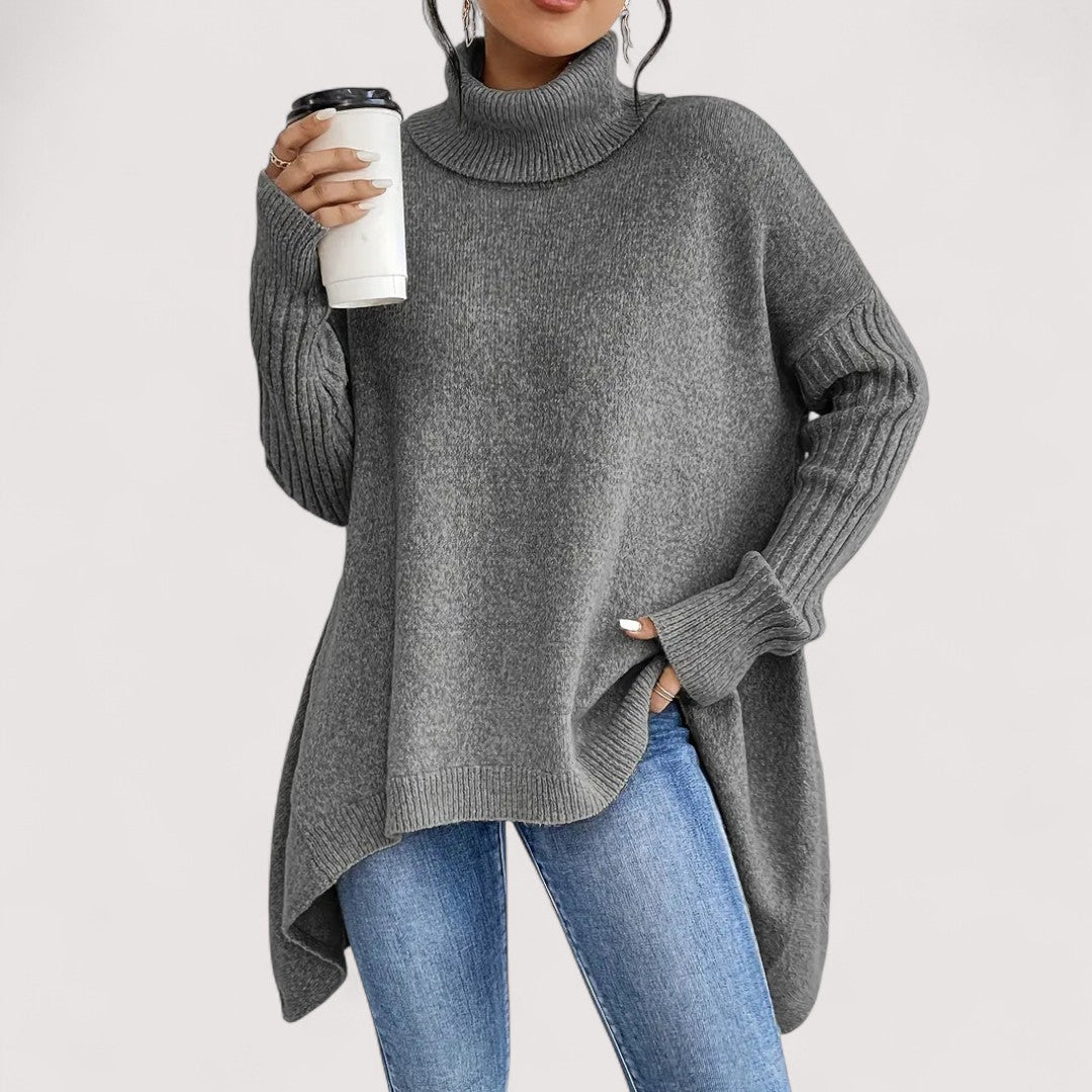 Fenella | Maglione Lungo con Collo Alto