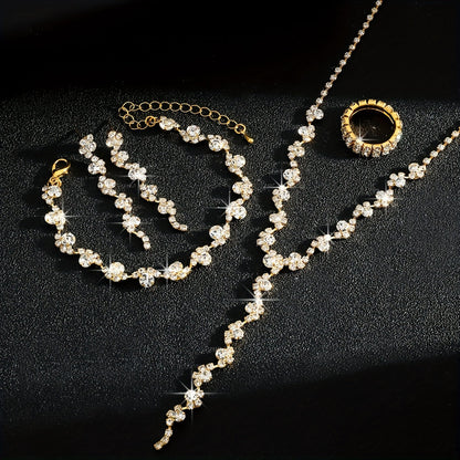 VALERINE | SET DI GIOIELLI CON FIORI BRILLANTI DI ALTA GAMMA