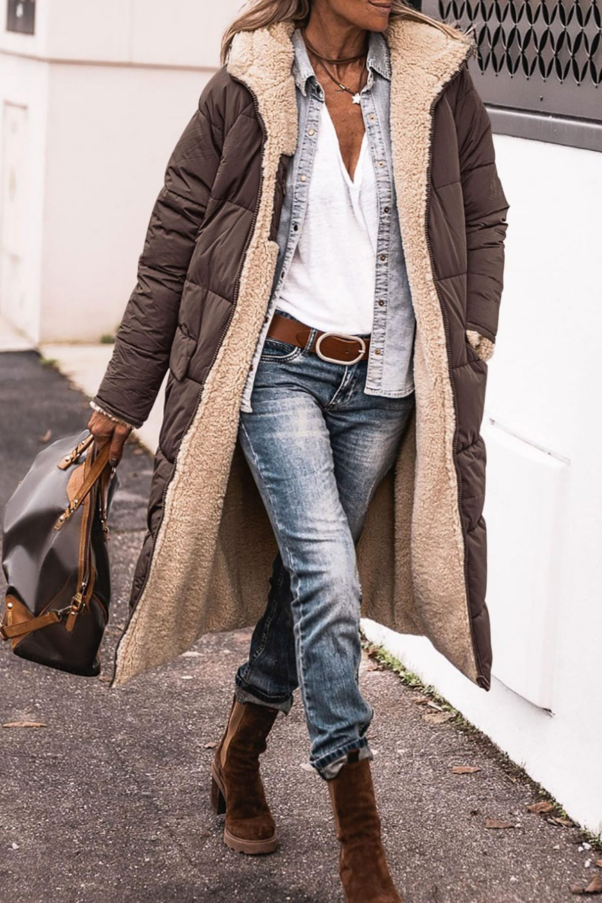 Amelia | Cappotto Elegante Reversibile per Donne