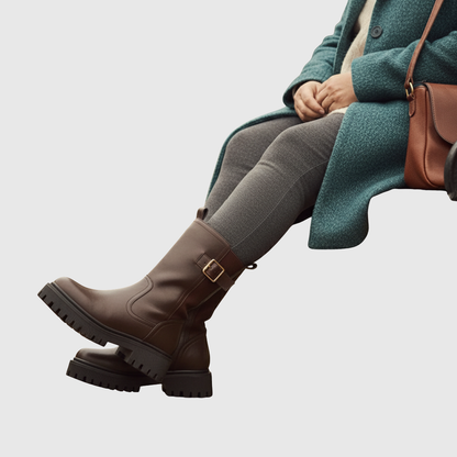 Helena | Stivali alla Caviglia Chunky con Fibbia