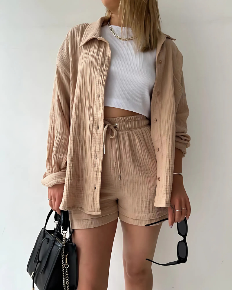 Phoebe | Set di Pantaloni Corti in Cotone