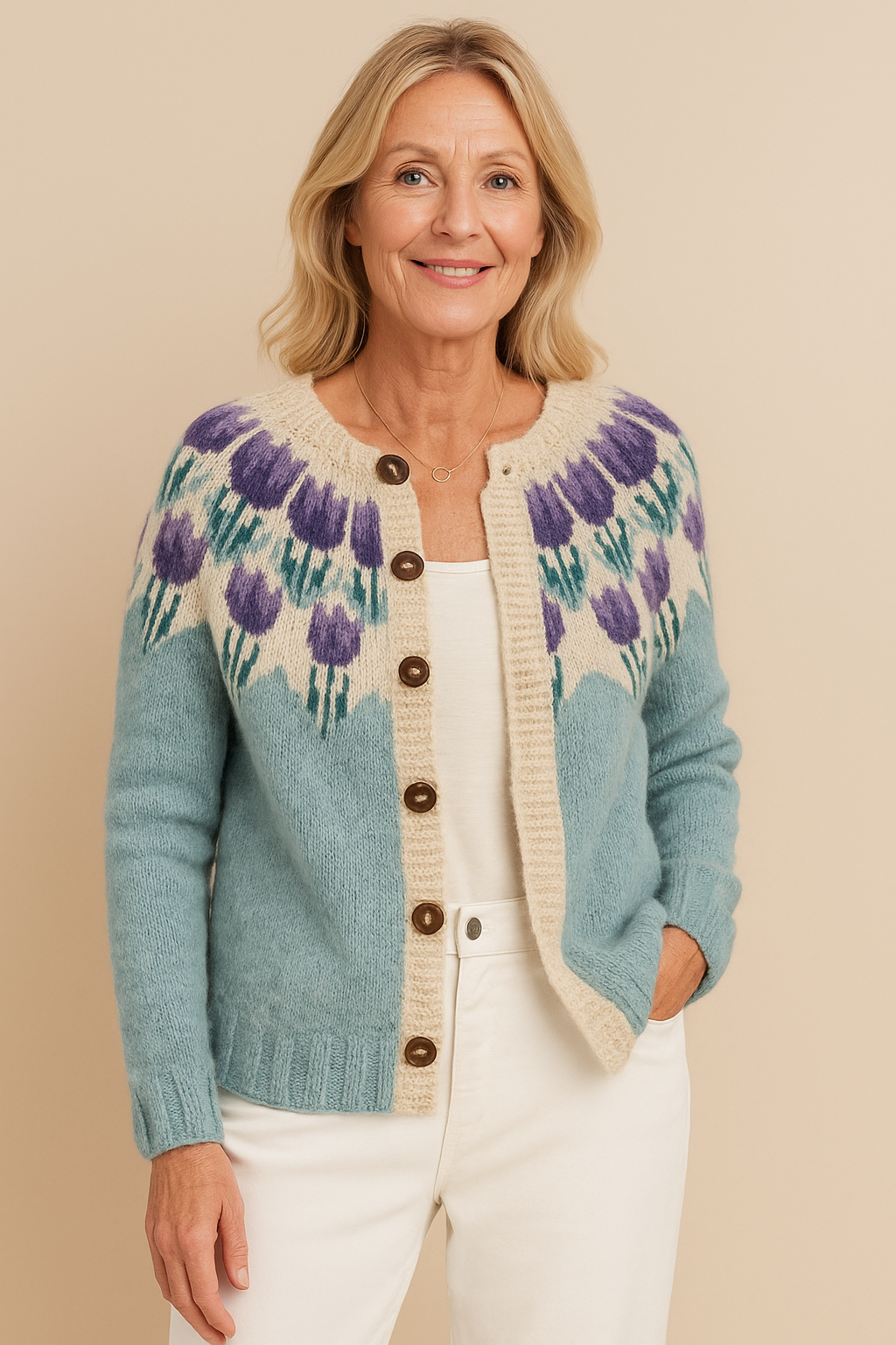 KEIRA | MAGLIONE FLOREALE