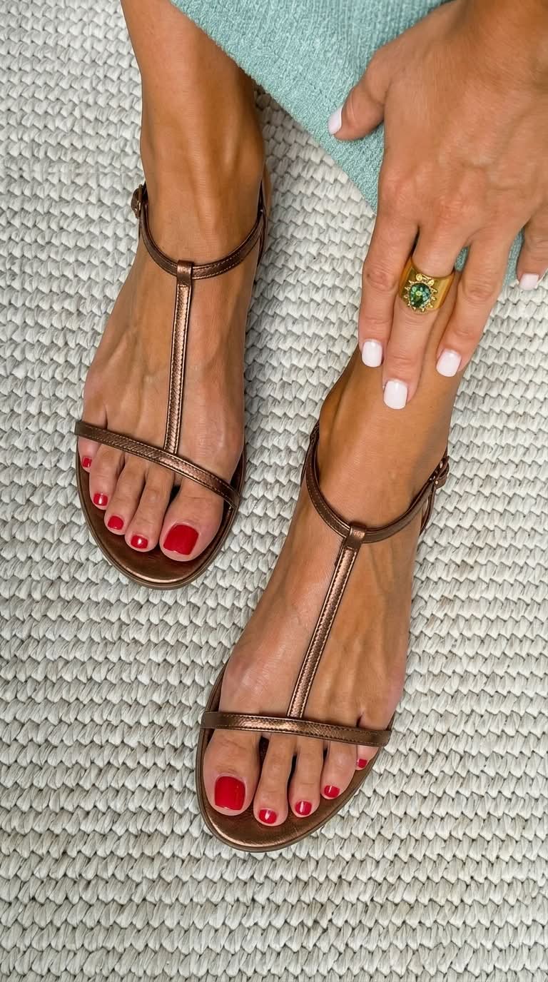 NICE | SANDALI D'ORO PRIMAVERILI