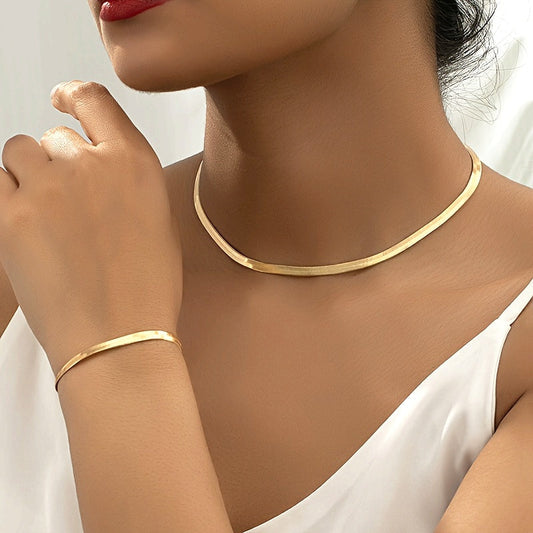 SET COLLANA A CATENA A RETE VINTAGE