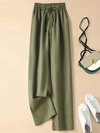 Colette | Pantaloni a Gamba Larga con Coulisse