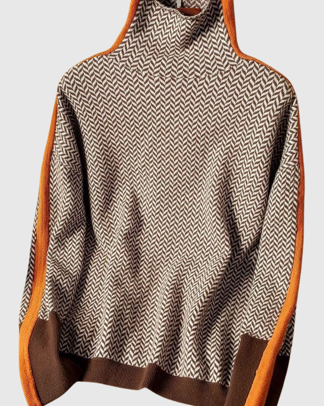 CELIANNE | MAGLIONE ELEGANTE A MANICHE LUNGHE CON COLLO ALTO