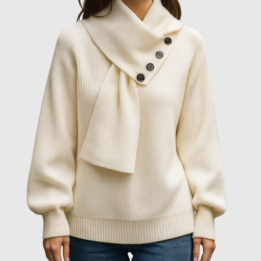 SERAPHINJA | MAGLIONE CON COLLO A SCIALLE CONFORTEVOLE