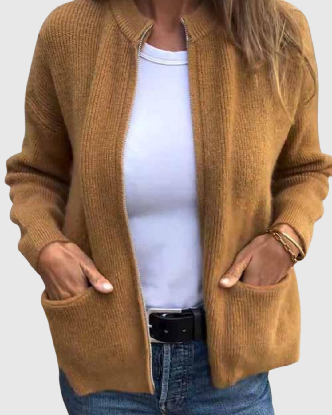 ALVERA | CARDIGAN IN COTONE A MAGLIA